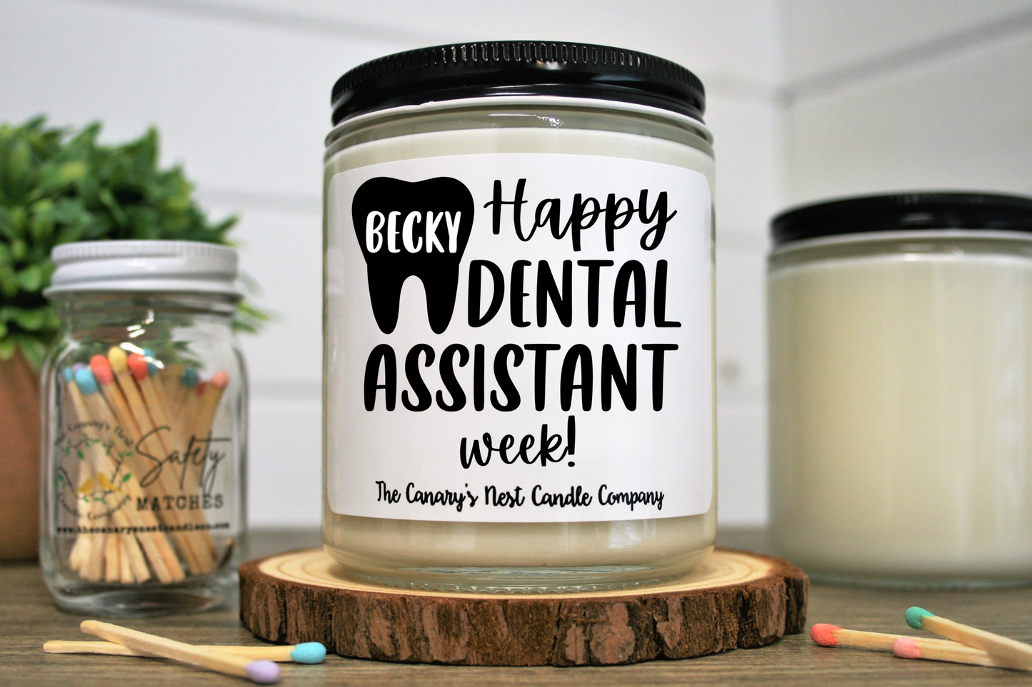 Personalized Happy Dental Assistant Week Candle