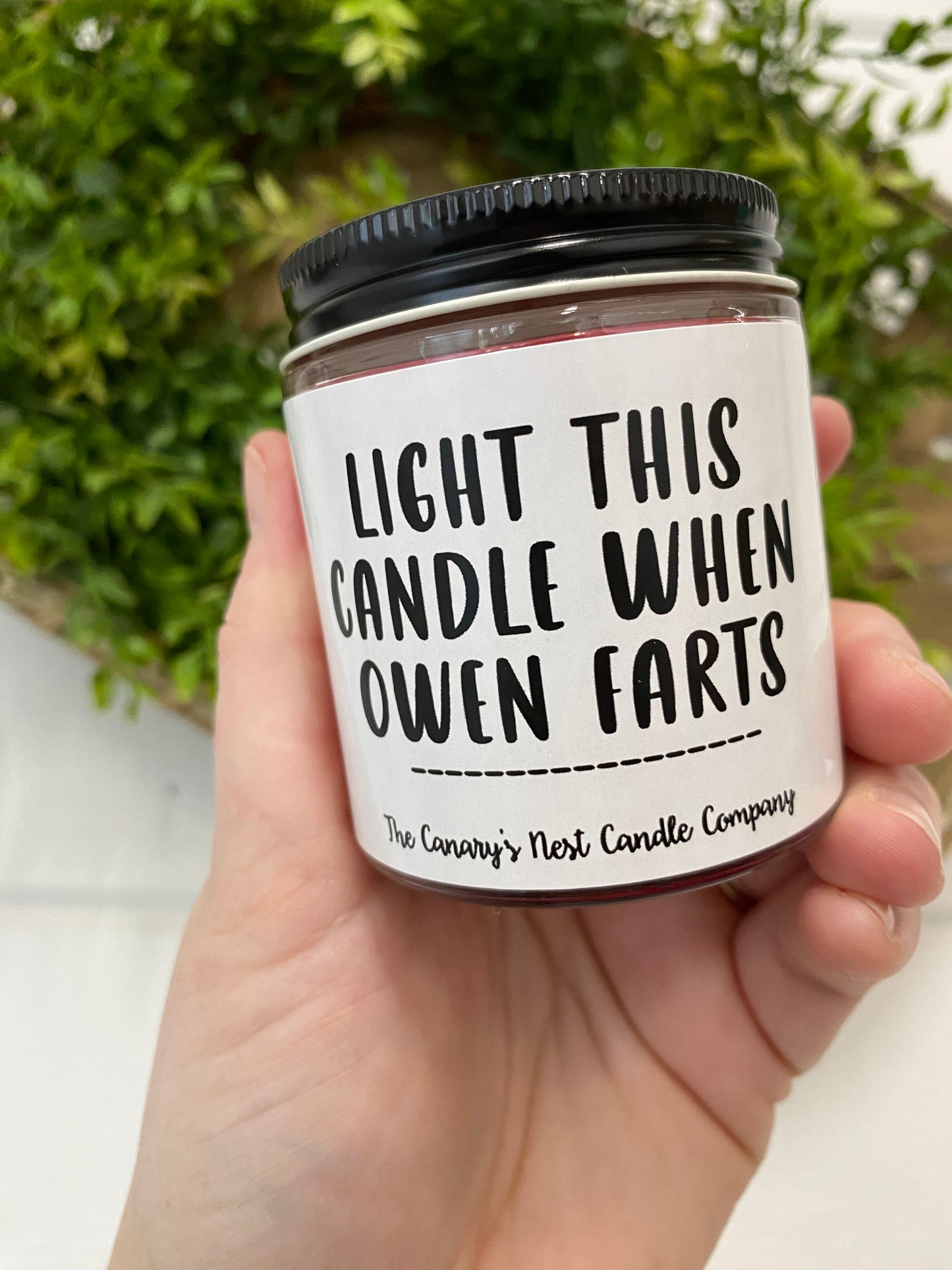 Personalized Light When Farts Candle