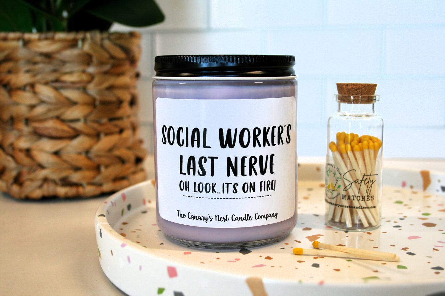 Social Worker's Last Nerve Candle, Choose Your Scent/Size
