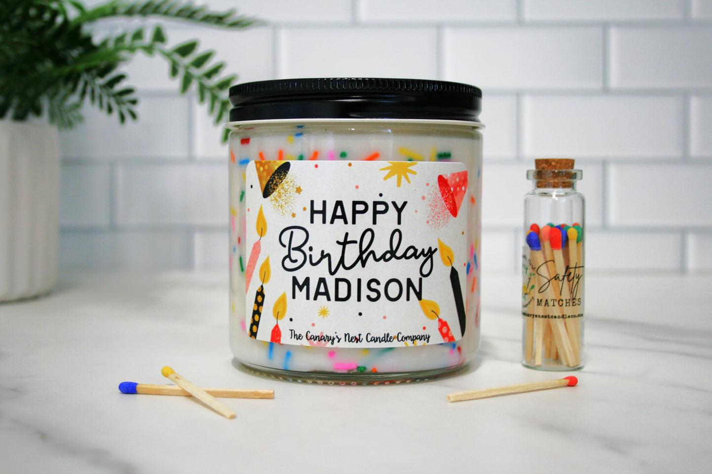 Birthday Cake Scented Soy Candle