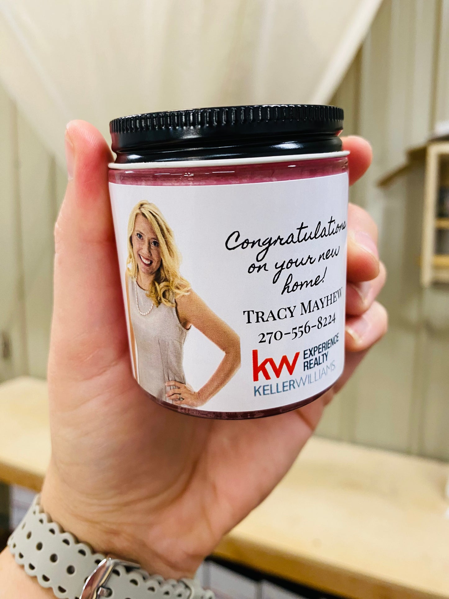 Personalized Realtor Candle