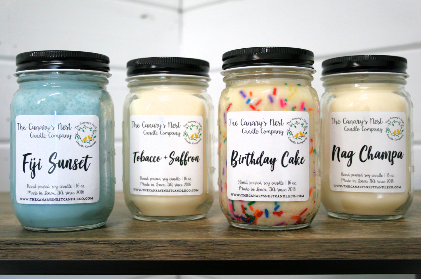 16 oz. Mason Jar Candle, Choose Your Scent