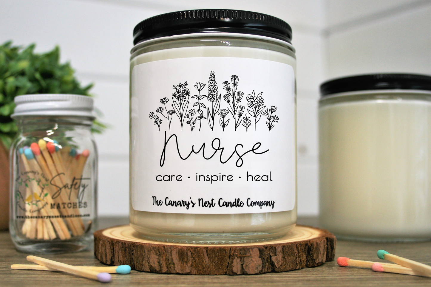 Nurse Care Inspire Heal Candle