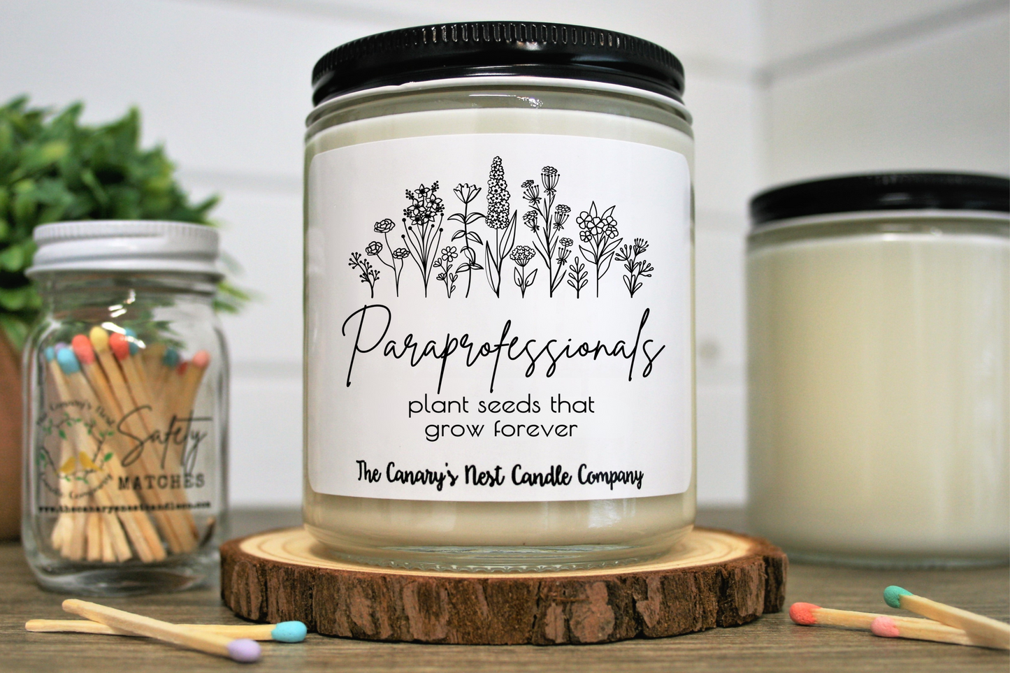 Paraprofessionals Plant Seeds That Grow Forever Candle