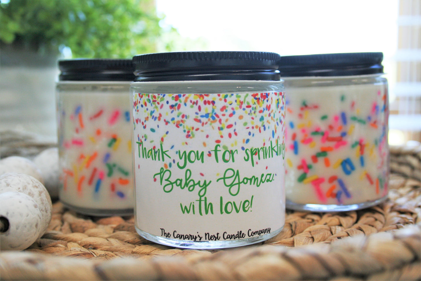 Personalized Baby Shower Candles
