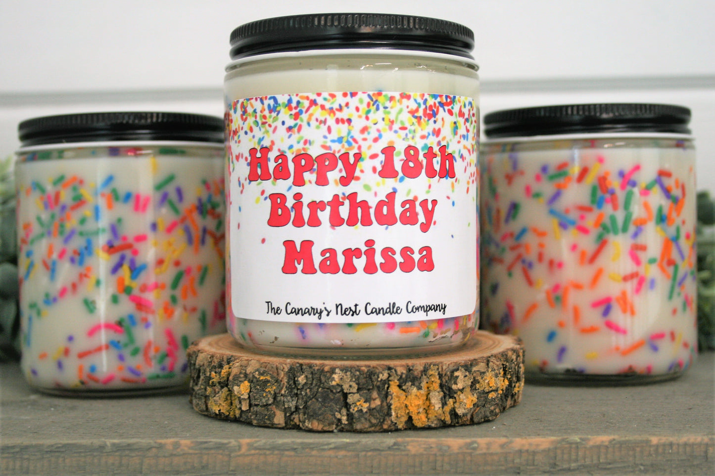 Personalized Candle, Choose Your Scent/Size