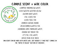 Peace Love Fall Candle, Choose Your Scent