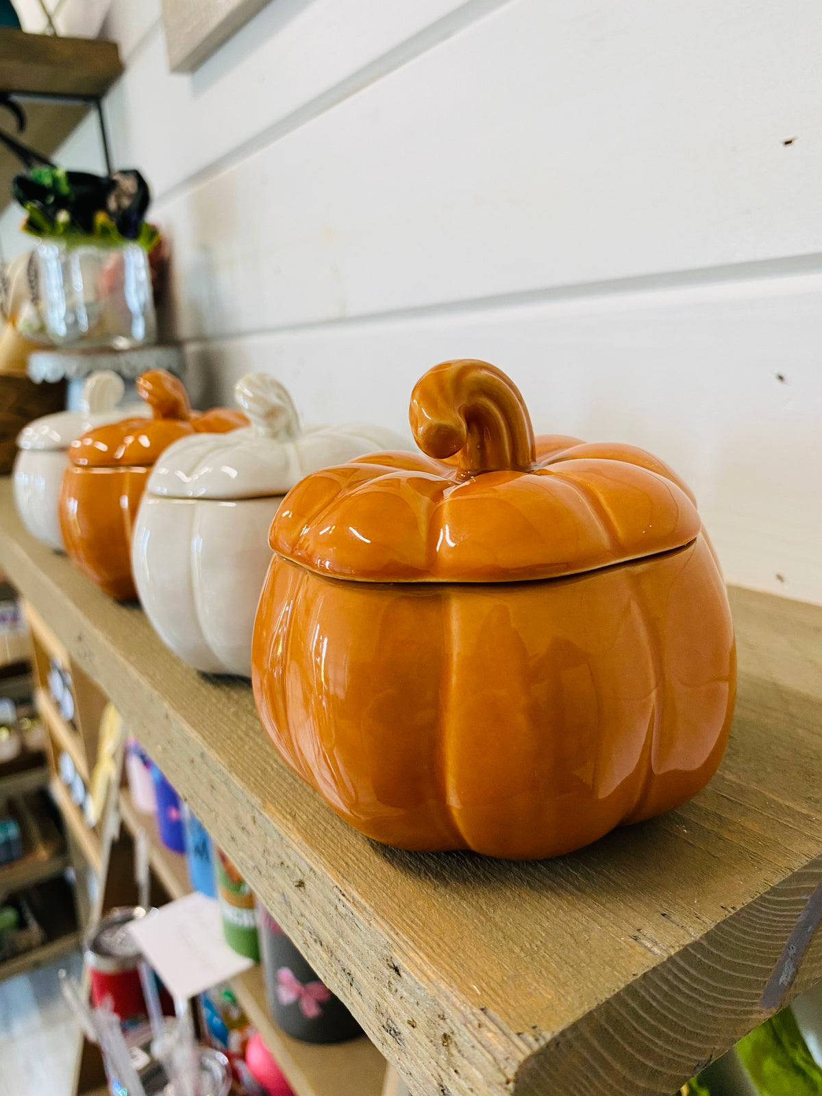 Orange Ceramic Pumpkin Candle, Choose Your Scent