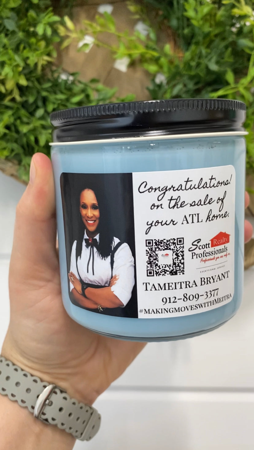 Personalized Realtor Candle