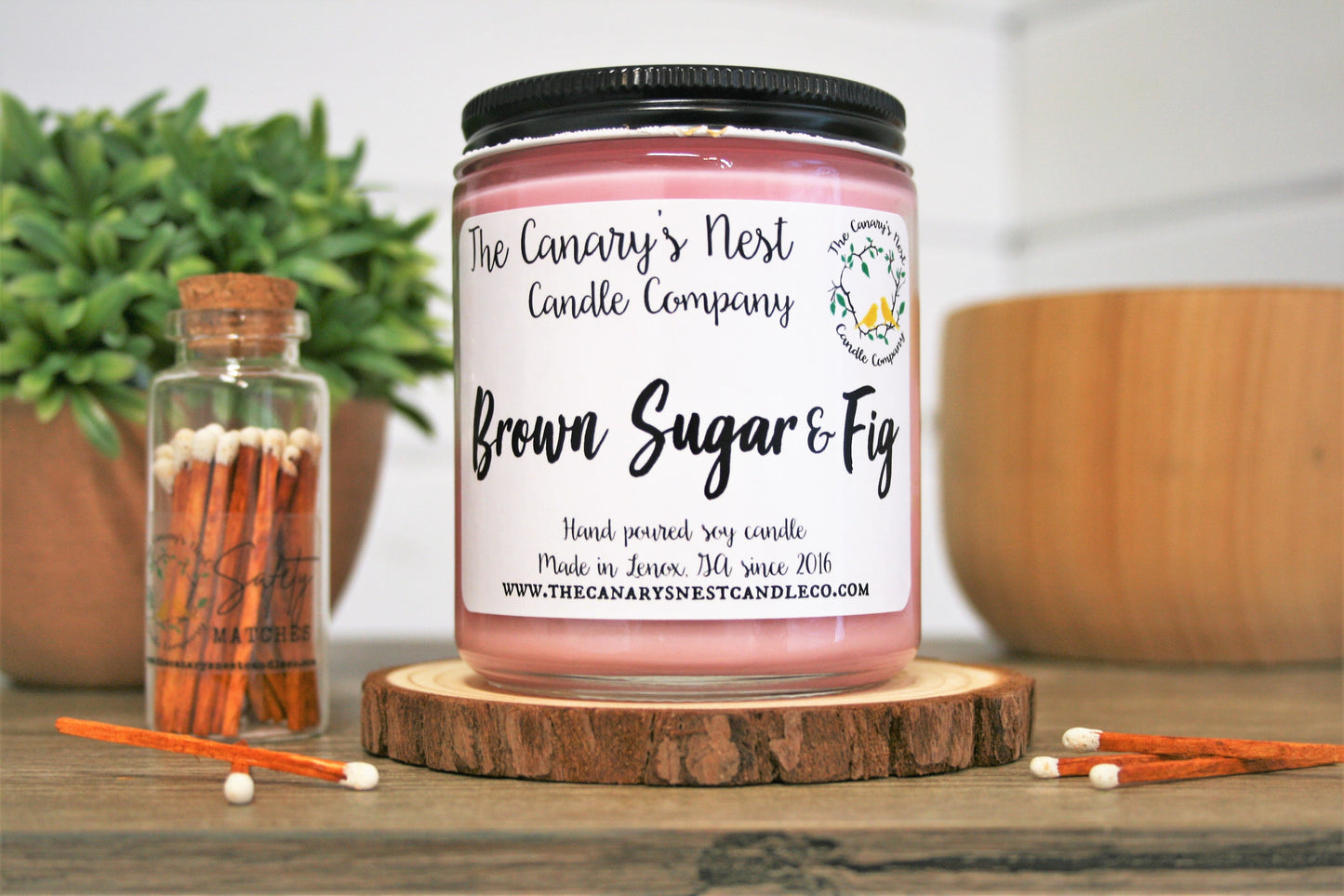 Brown Sugar & Fig Scented Soy Candle