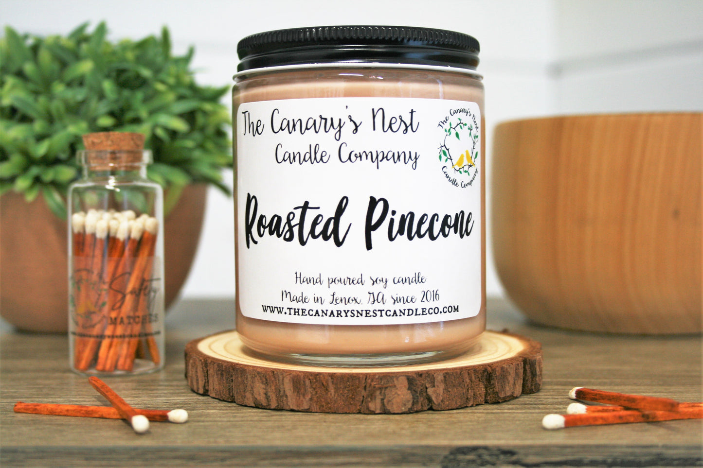 Roasted Pinecone Scented Soy Candle