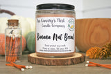 Banana Nut Bread Scented Soy Candle, Choose Your Size