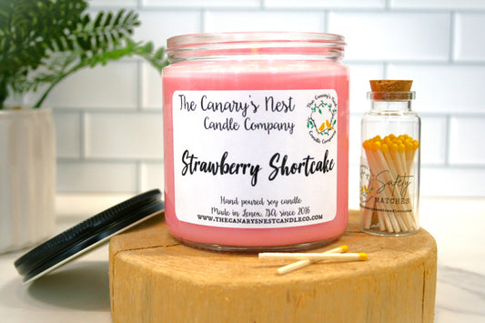 Strawberry Shortcake Scented Soy Candle