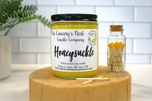 Honeysuckle Scented Soy Candle