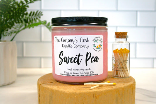 Sweet Pea Scented Soy Candle