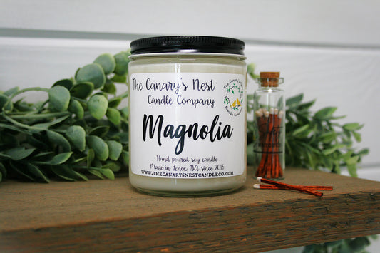 Magnolia Scented Soy Candle