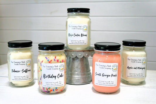 16 oz. Mason Jar Candle, Choose Your Scent