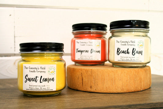 8 oz. Mason Jar Candle, Choose Your Scent