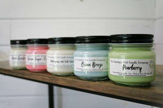 8 oz. Mason Jar Candle, Choose Your Scent