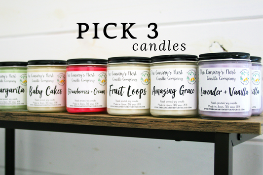Set of 3 Eight Ounce Soy Candles