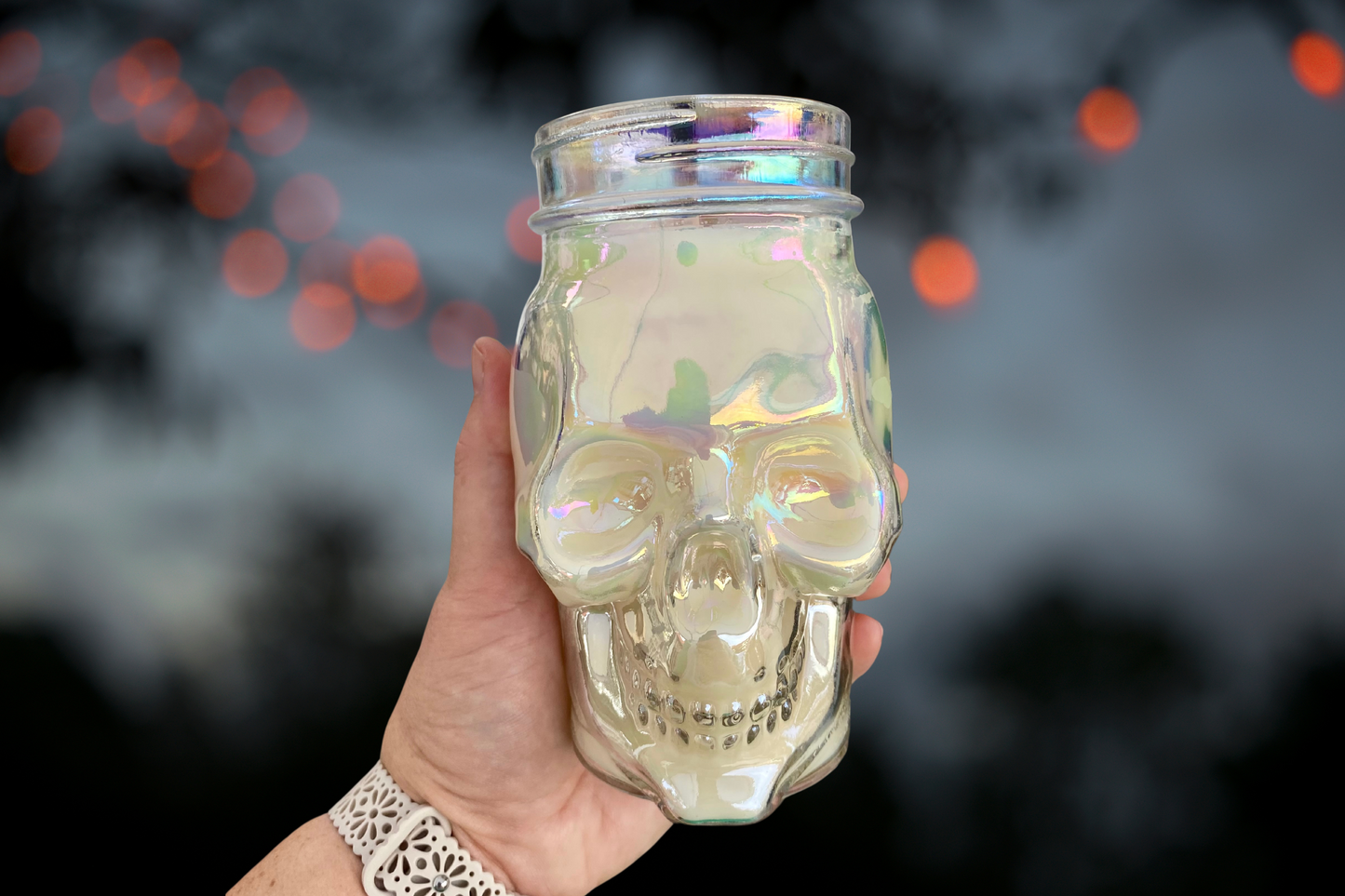 16 oz Skull Candle, Choose Your Scent