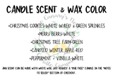 8 oz. "Tis the Season" Christmas Graphic Candle, Choose Your Scent