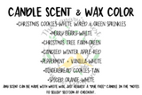 "Merry Christmas" Christmas Graphic Candle, Choose Your Scent