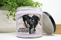Personalized Photo Candle, Choose Your Size/Scent