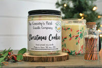 Christmas Cookies Scented Soy Candle, Choose Your Size