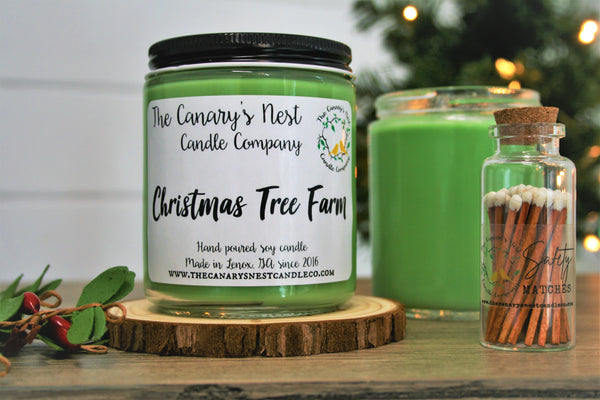 Christmas Tree Farm Scented Soy Candle, Choose Your Size