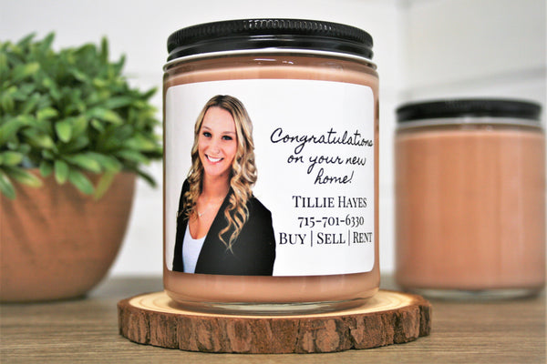 Personalized Realtor Candle