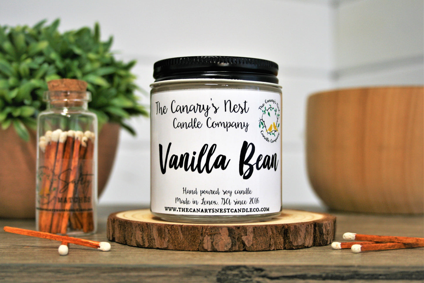 Vanilla Bean Scented Soy Candle
