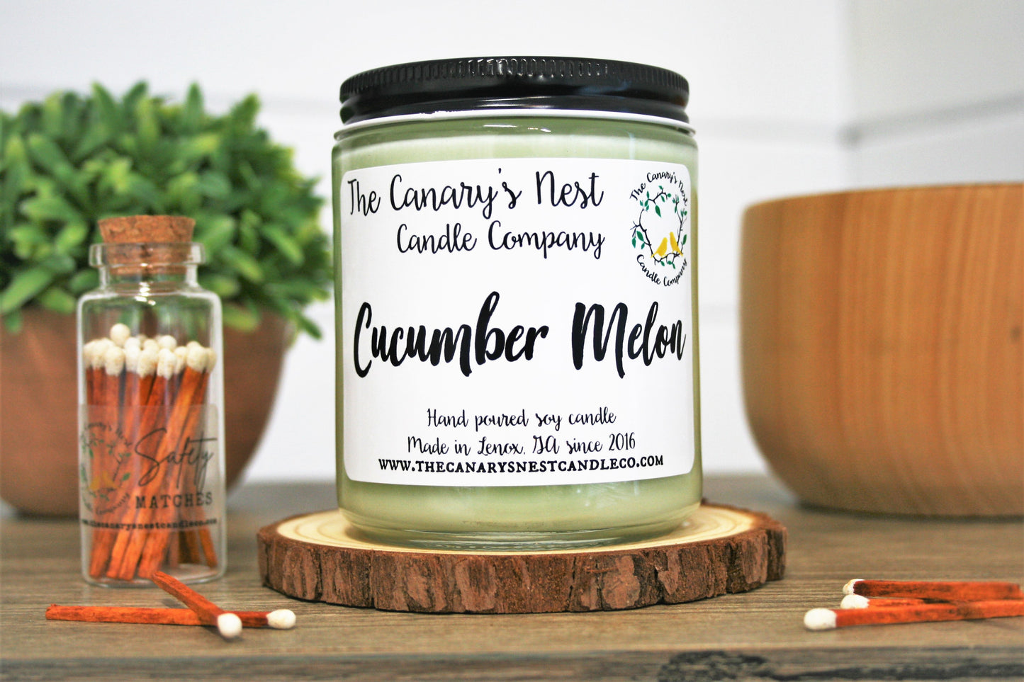 Cucumber Melon Scented Soy Candle