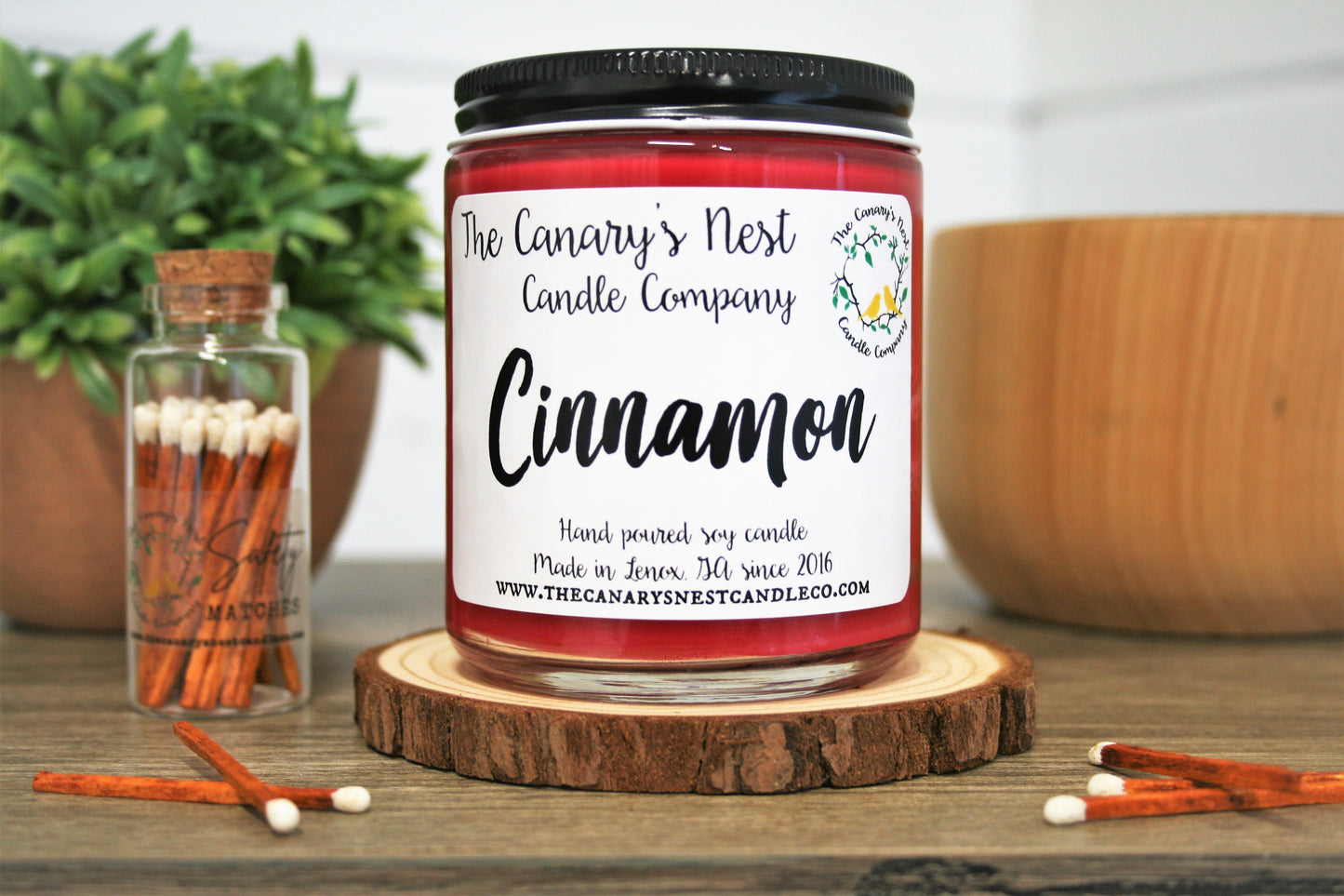 Cinnamon Scented Soy Candle