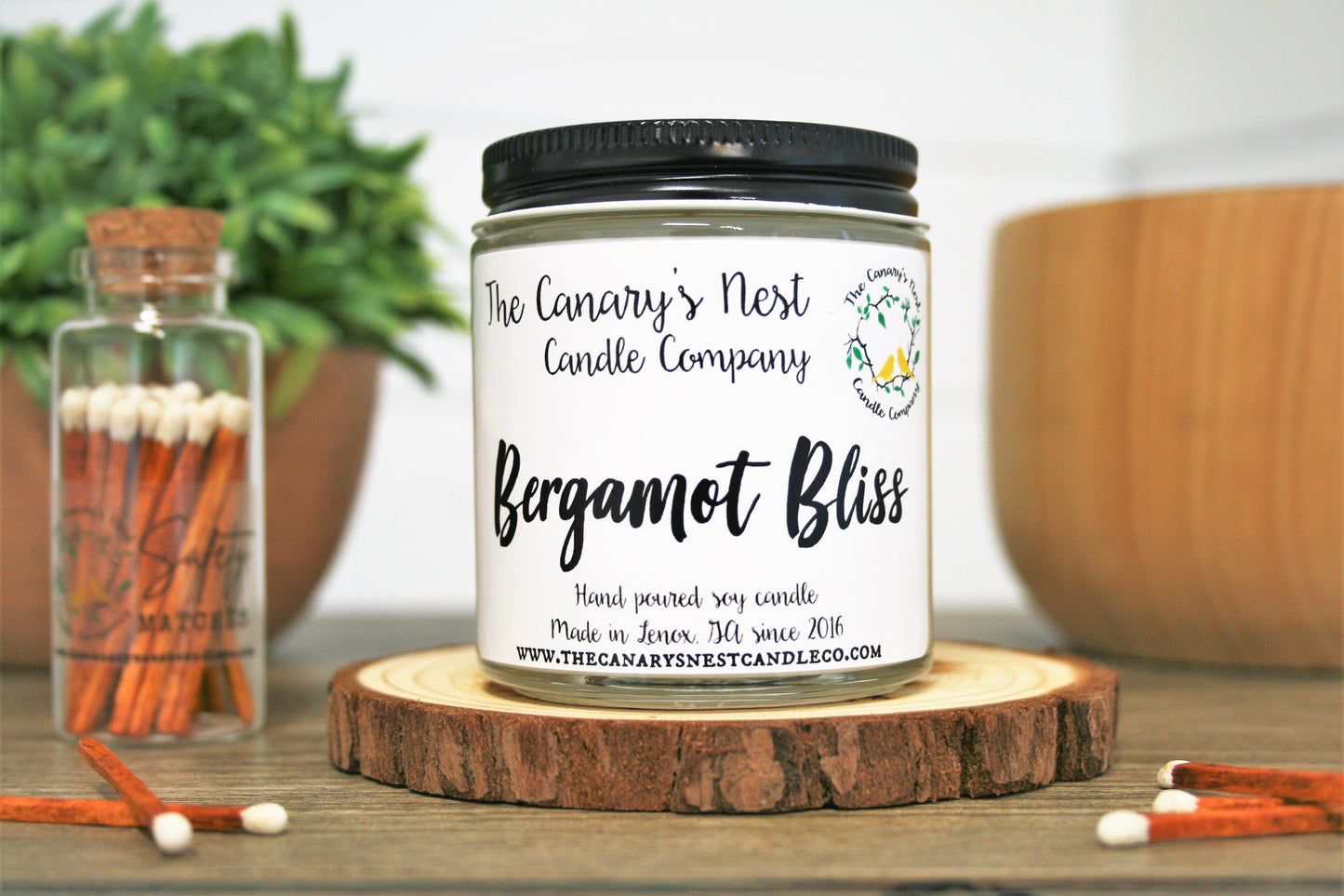 Bergamot Bliss Scented Soy Candle