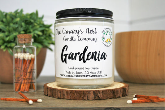 Gardenia Scented Soy Candle