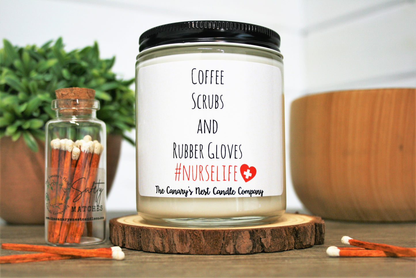 Coffee Scrubs and Rubber Gloves #NURSELIFE Soy Candle