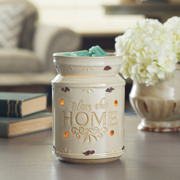 Bless This Home Wax Warmer – The Canary's Nest Candle Company
