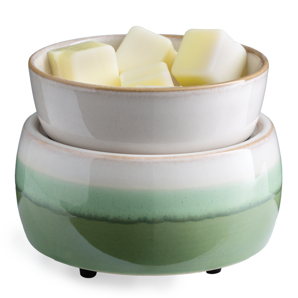 Green Ombre 2-in-1 Wax/Candle Warmer